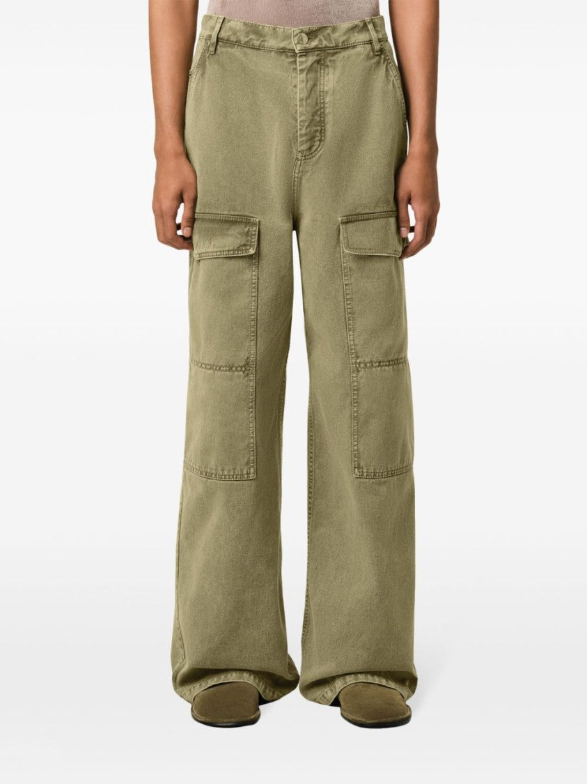 Ami Paris Relaxed Wide-Leg Trousers