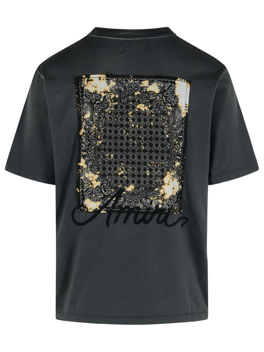 Amiri Bandana' Black Cotton T-Shirt