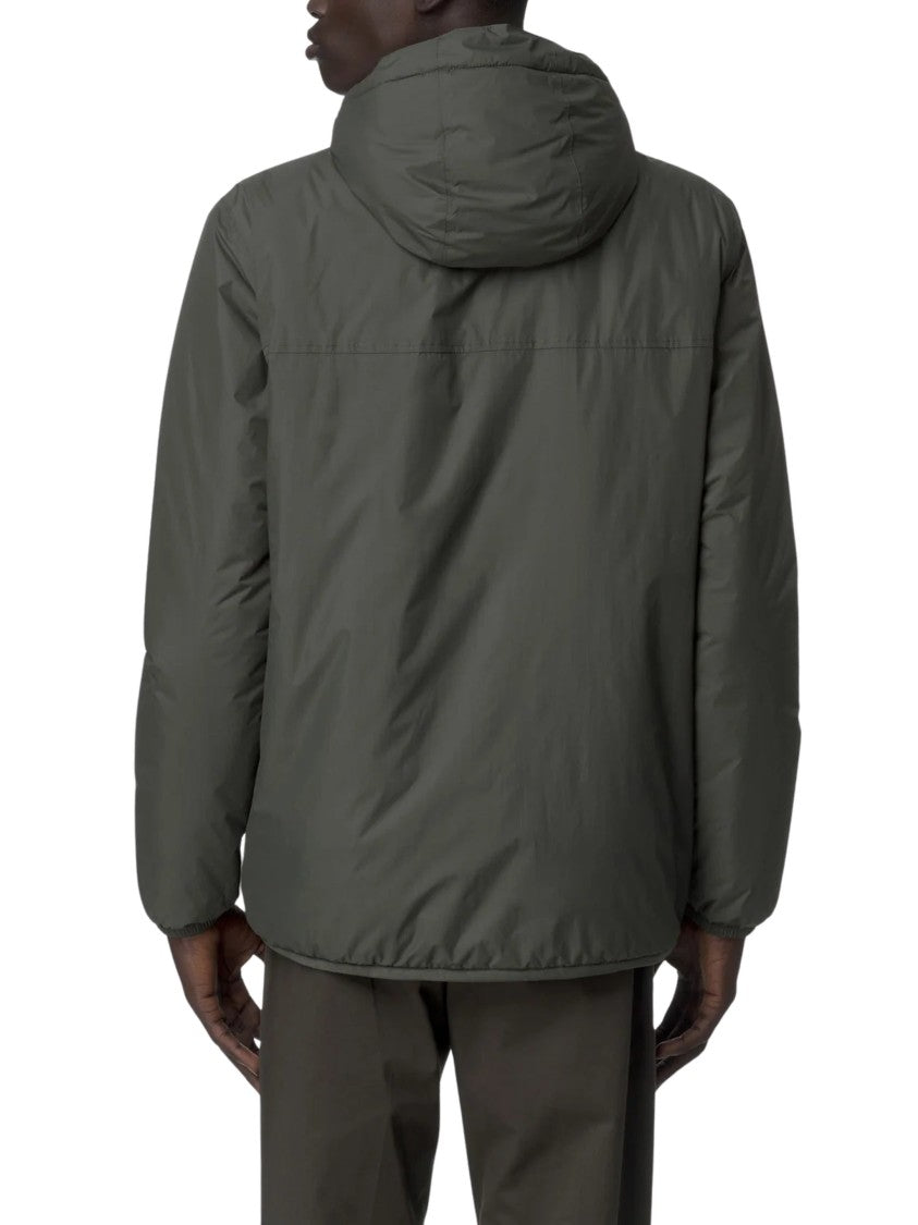 K-Way Le Vrai 4.0 Claude Orsetto Striped Trim Hooded Jacket