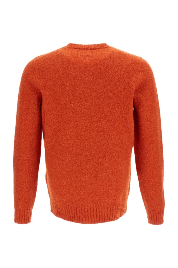 Drumohr Crewneck Raglan Sweater In Vibrant Jersey-Knit Wool
