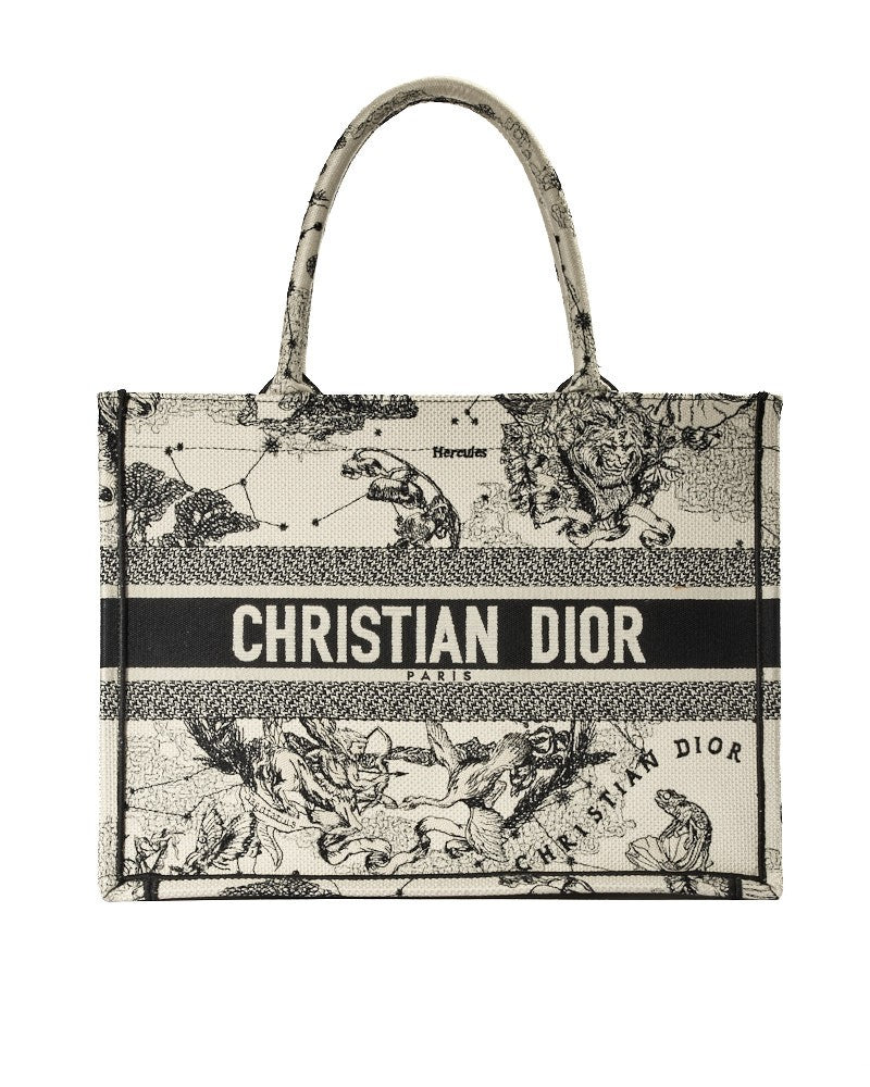 Dior Medium Zodiac Book Tote Latte