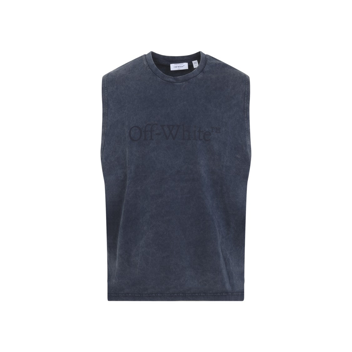 Off-White Blue Cotton T-Shirt