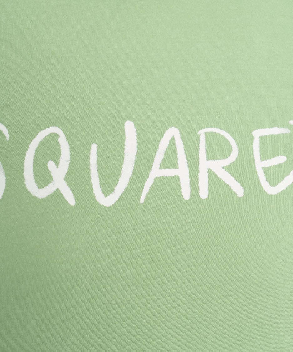 Dsquared2 Green Cotton Jersey T-Shirt