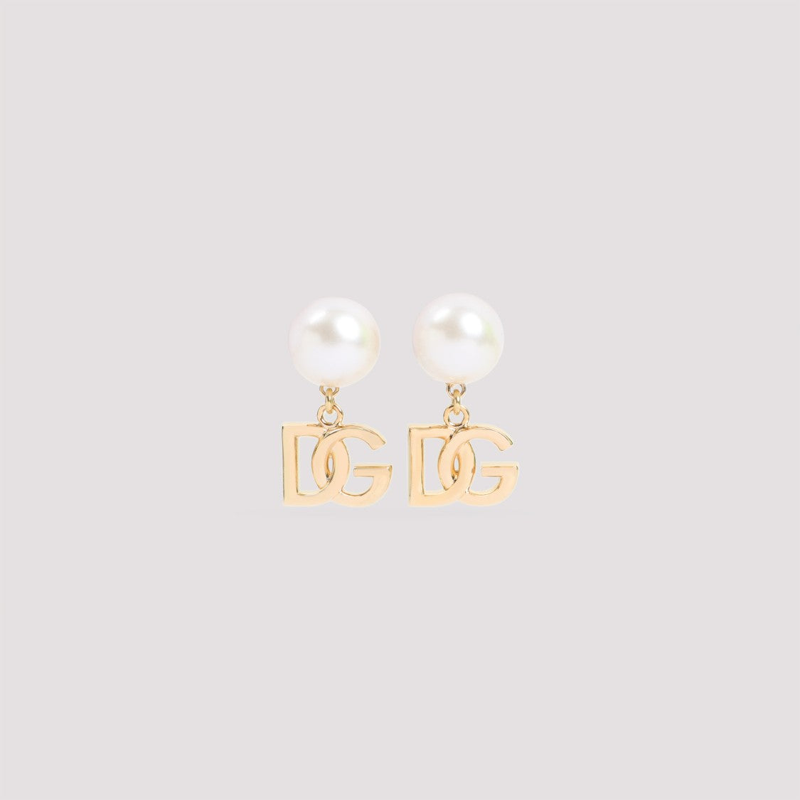 Dolce & Gabbana Gold Brass Dg Newton Earrings
