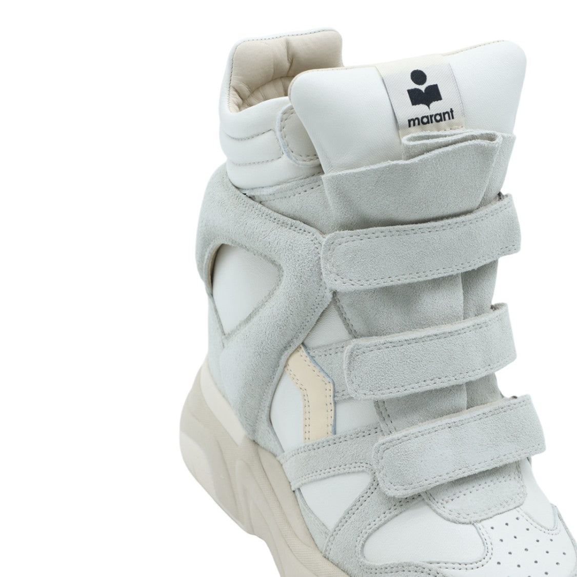 Isabel Marant High-Top Chunky Sole Velcro Sneakers
