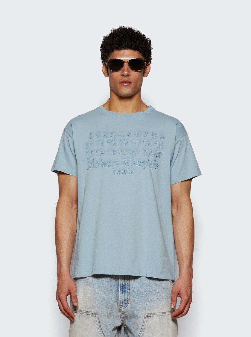 Maison Margiela Stamp Logo Tee Baby Blue