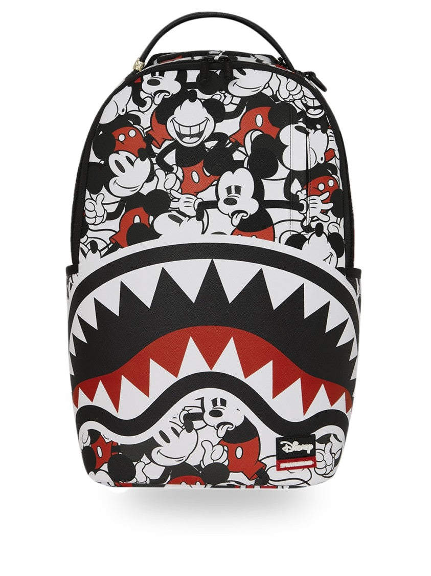Sprayground Black And White Disney Mickey Crammed Backpack