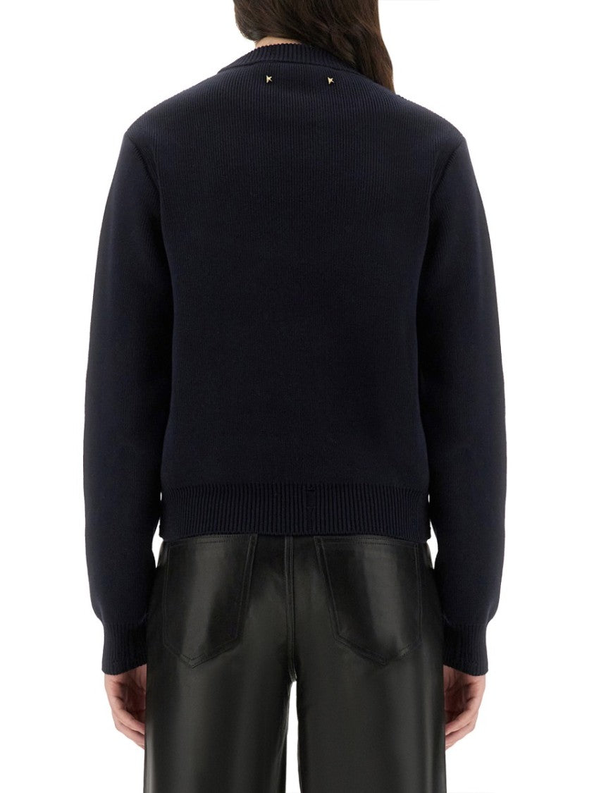 Golden Goose Classic Black Cotton Blend Sweater