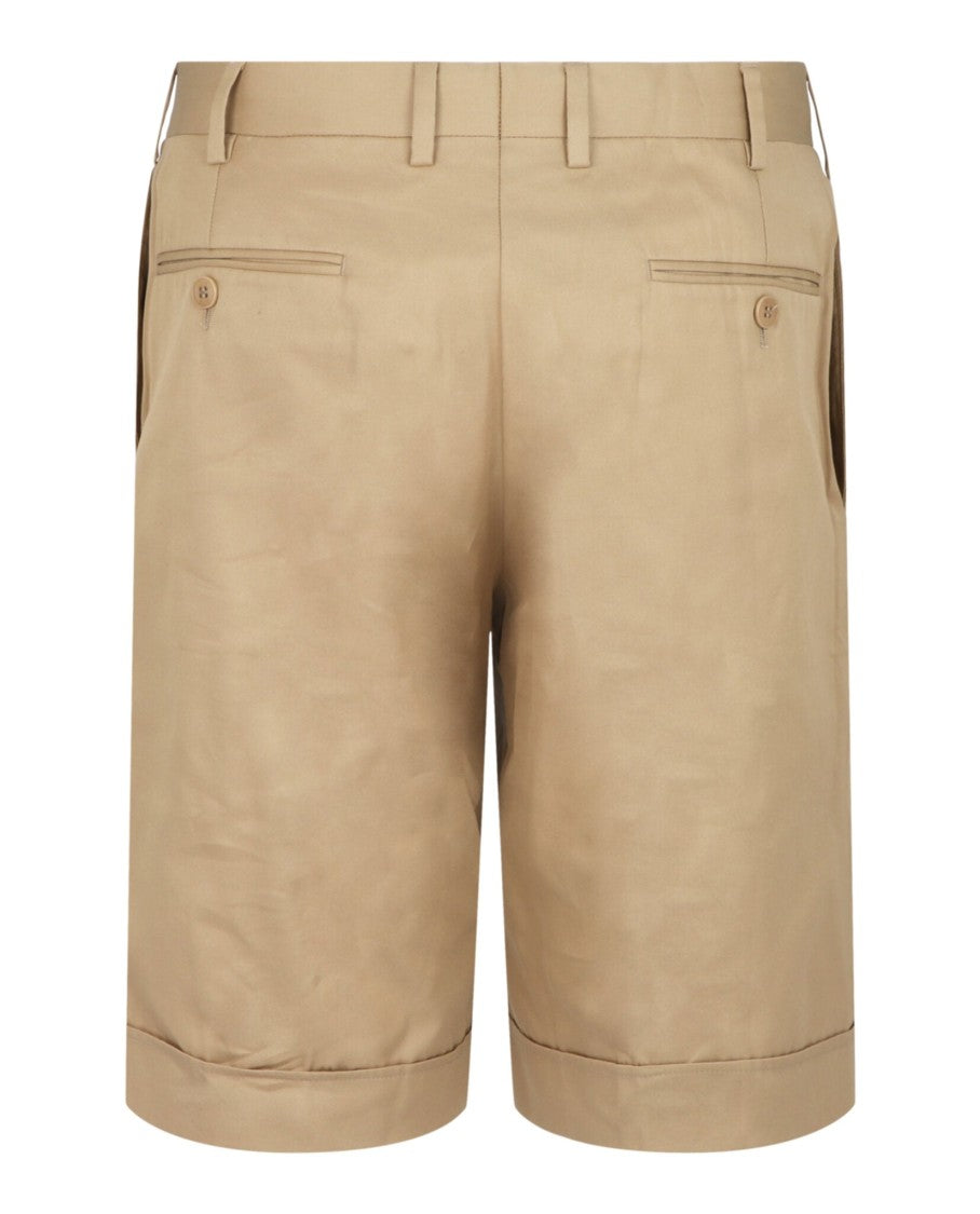 Brioni Mid-Rise Cotton Bermuda Shorts With Tailored Cuffs