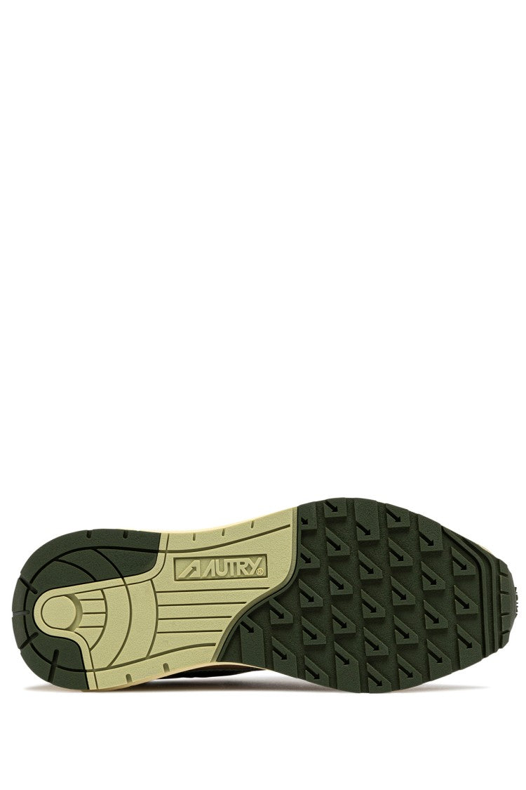 Autry Reelwind Suede Nylon Green Sneakers