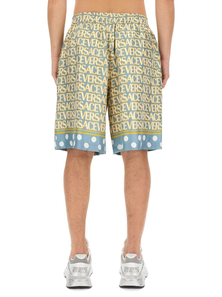 Versace Shorts With Logo