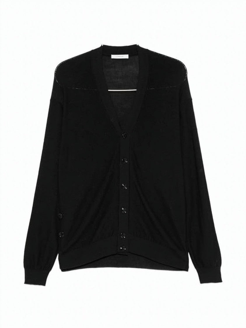 Lemaire Deep V-Neck Cardigan With Button-Down Front