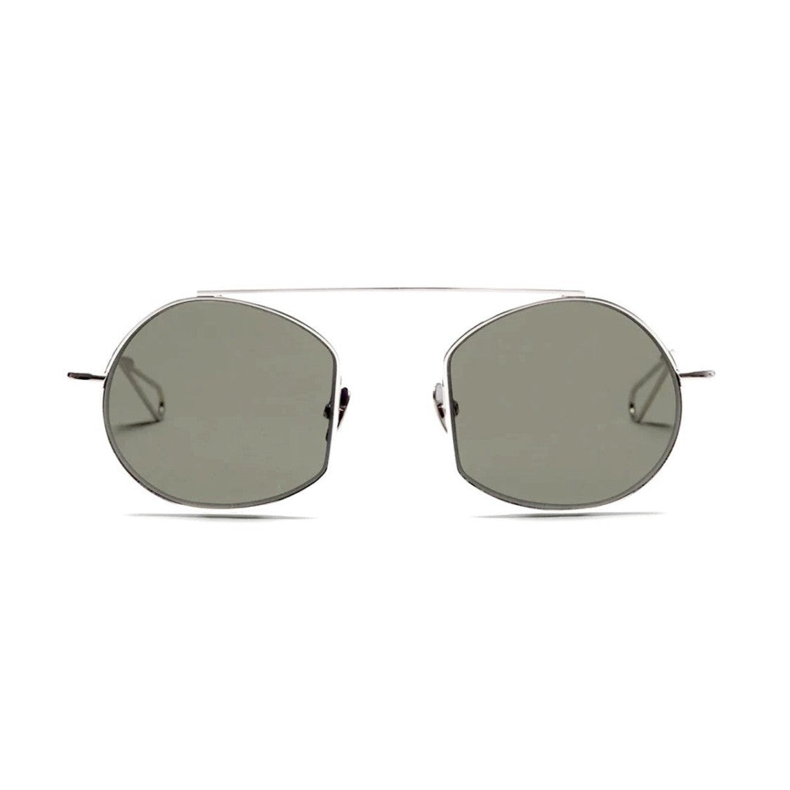 Ahlem White Gold Victoires Round Sunglasses