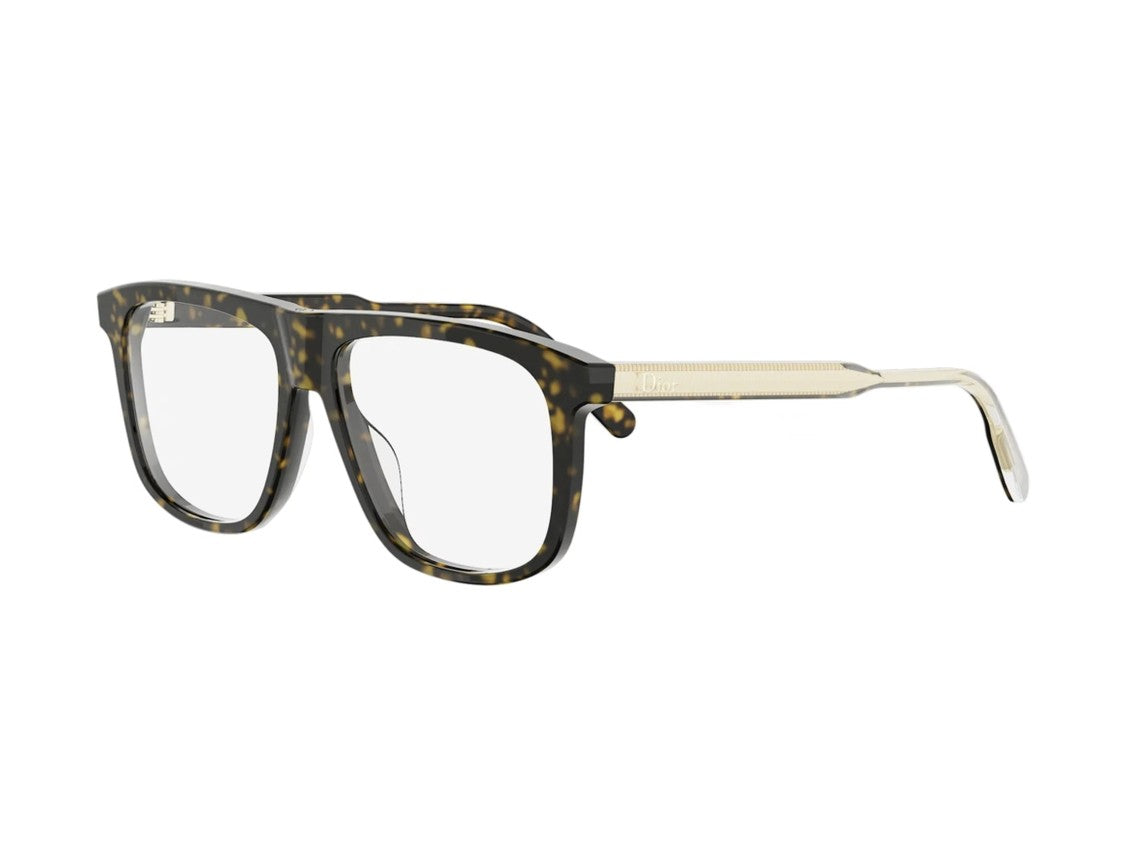 Dior Tortoiseshell Cd50153i Square Eyeglasses