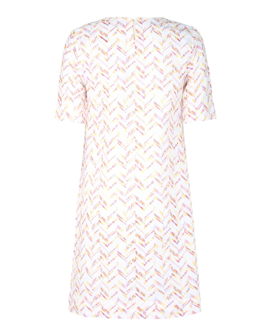 M Missoni Embroidered Zig-Zag Mini Dress