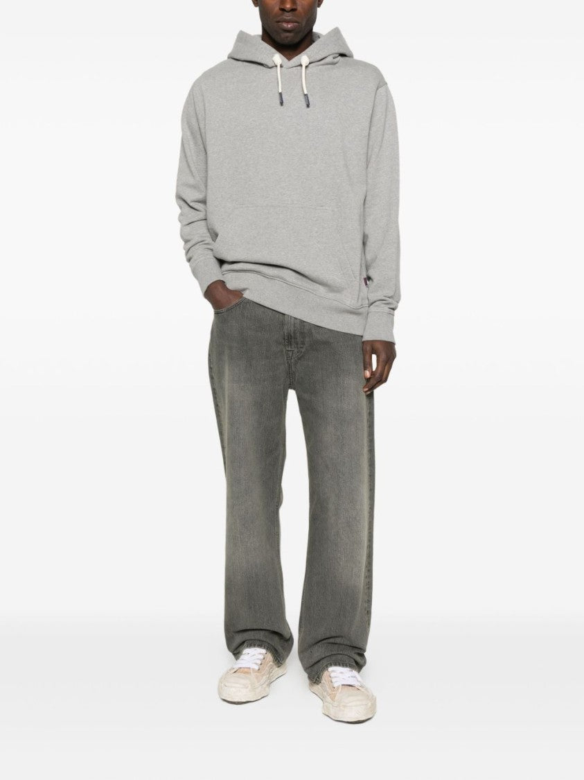 Sebago Relaxed-Fit Gray Hoodie With Drawstring
