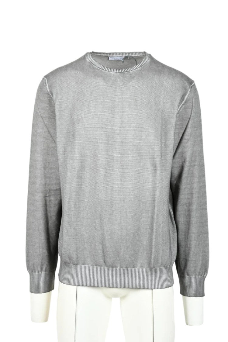 Ploumanach Grey Cotton Jumper