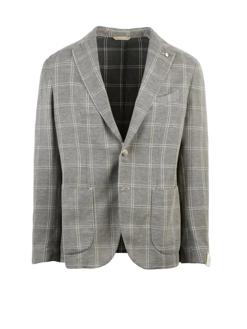 L.B.M. 1911 Beige Unlined Cotton-Blend Blazer