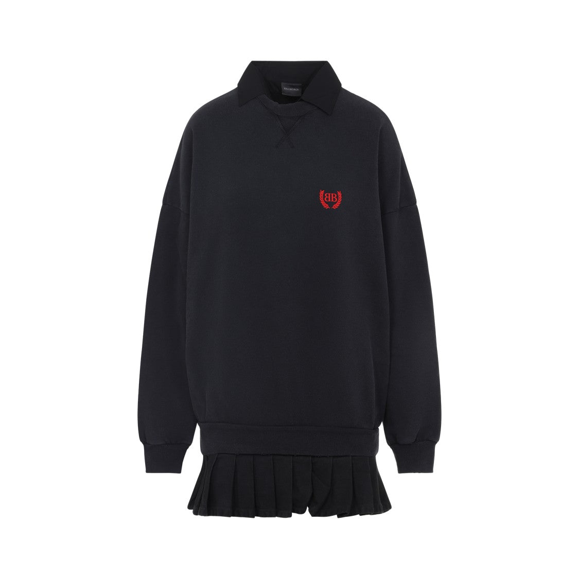 Balenciaga Mini Dress With Classic Collar