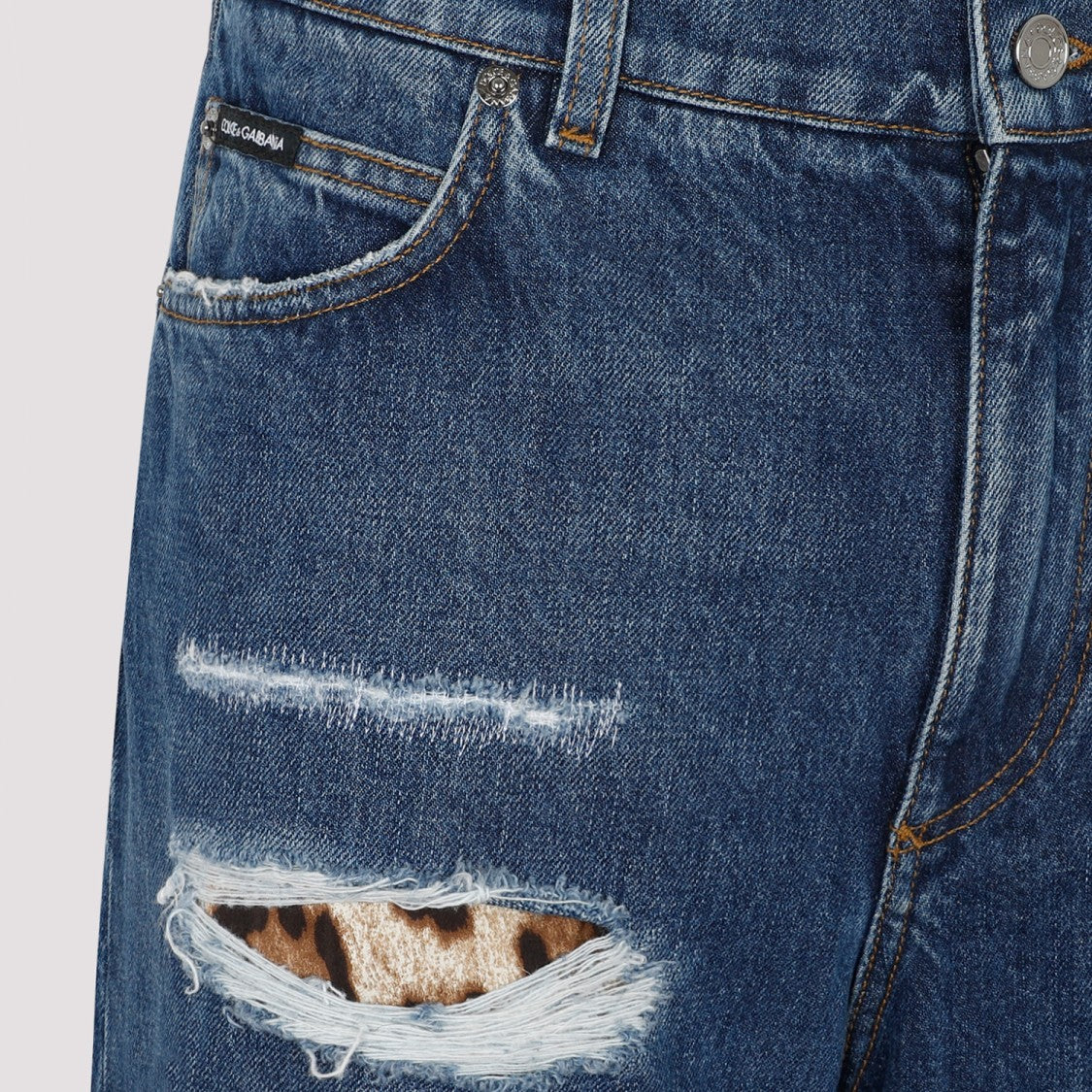 Dolce & Gabbana Blue Cotton Jeans