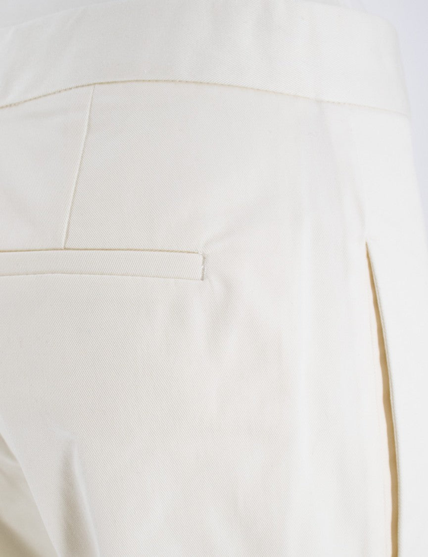 Fabiana Filippi High-Waisted Cotton Trousers With Modern Silhouette