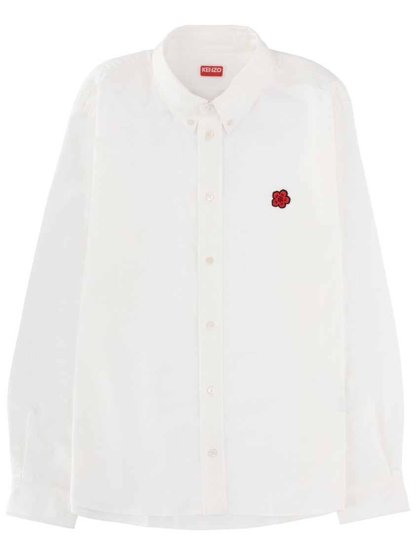 Kenzo White Boke Flower Logo Shirt