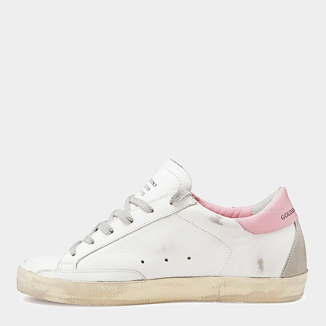 Golden Goose Low-Top Sneakers With Distressed White Leather