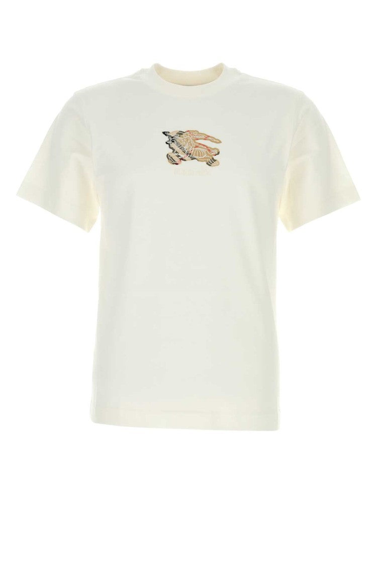 Burberry White Cotton T-Shirt