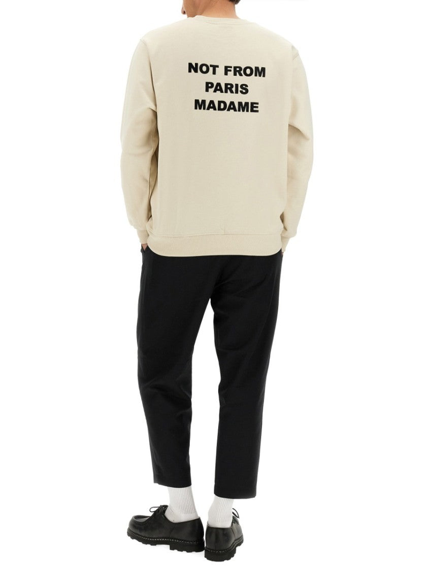 Drôle De Monsieur Slogan Relaxed Fit Sweatshirt