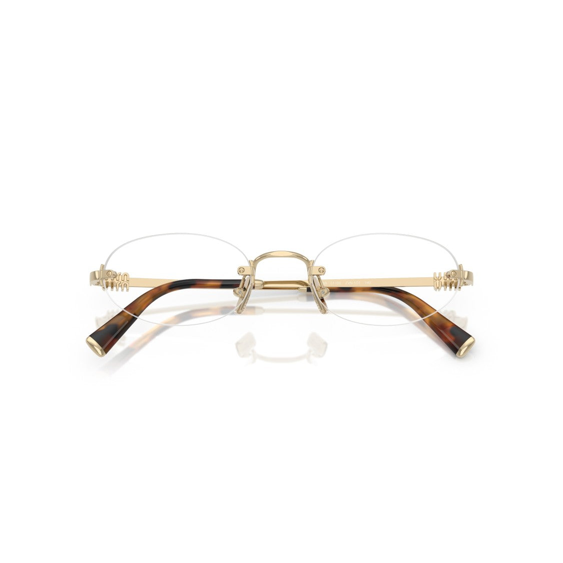 Miu Miu 0Mu 53Wv Rimless Oval Lenses Eyeglasses