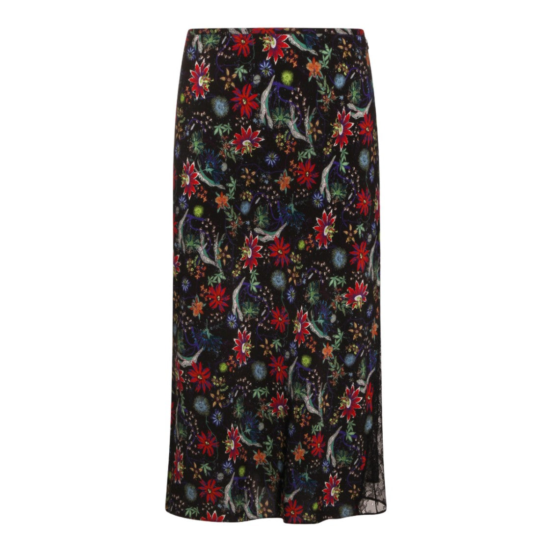 Zadig & Voltaire Flared Midi Skirt With Floral Pattern