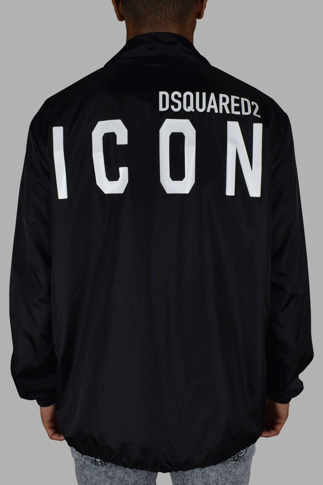 Dsquared2 Waterproof Black Casual Jacket