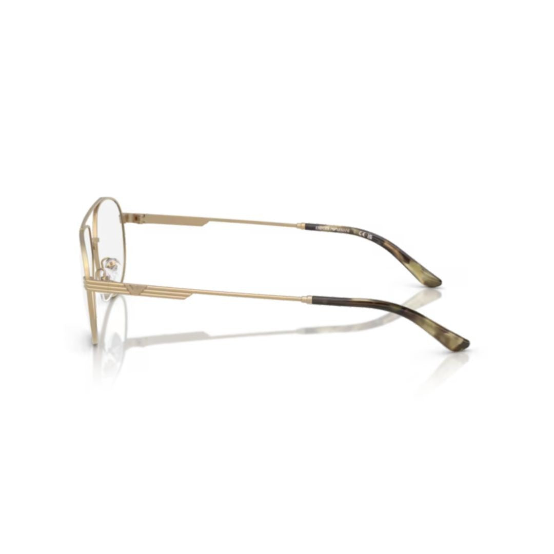 Emporio Armani 0Ea1165 Classic Aviator Sunglasses With Gold-Toned Metal Frame