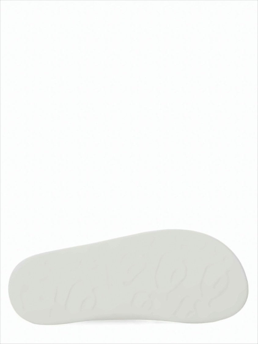 Alexander Mcqueen Matte Rubber Slip-On Mules With Adjustable Gold-Tone Buckles