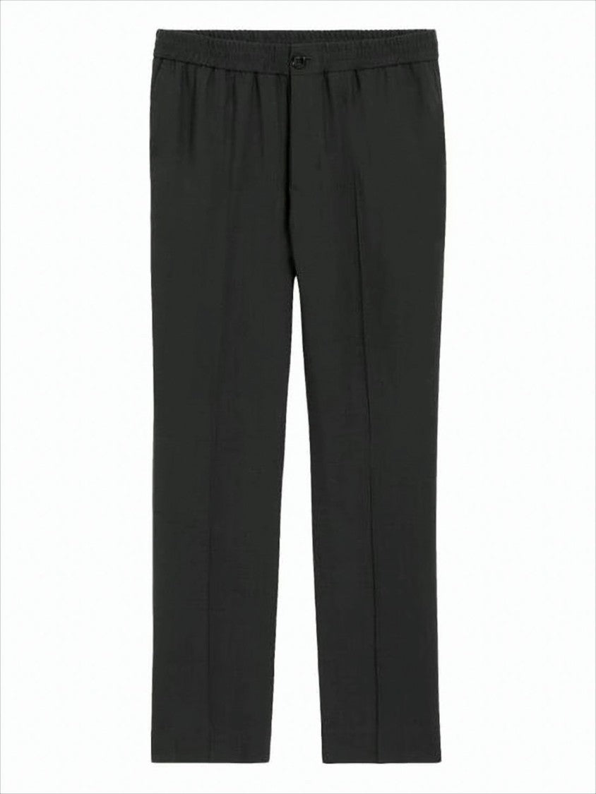 Ami Tailored Straight-Leg Wool Suit Pants