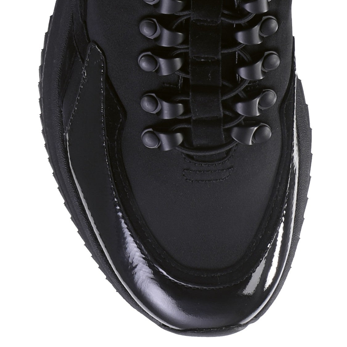 Högl Black Zac Recycled-Textile Wedge Sneakers