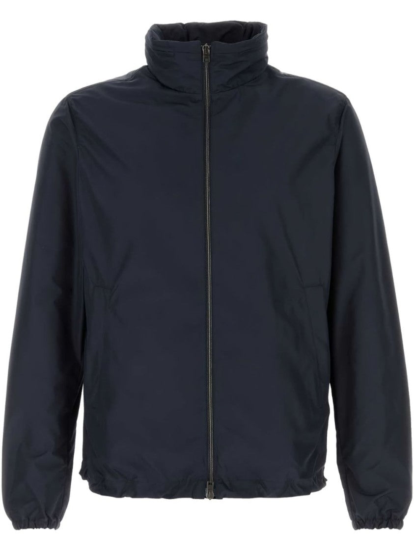 Herno Jacket With Zip And High Collar