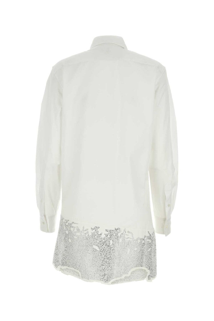J. W. Anderson White Cotton Shirt Mini Dress
