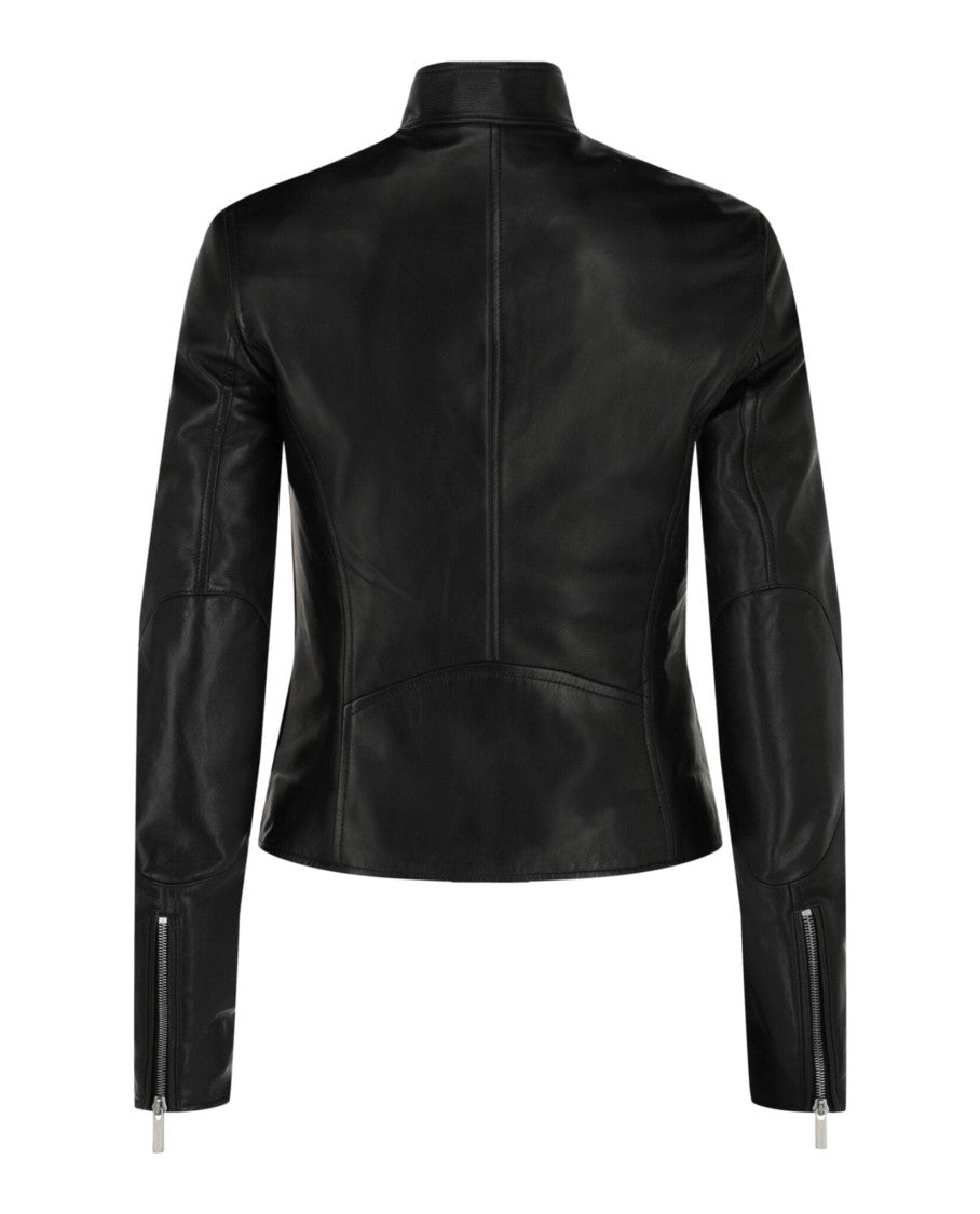 Ferragamo Leather Biker Jacket