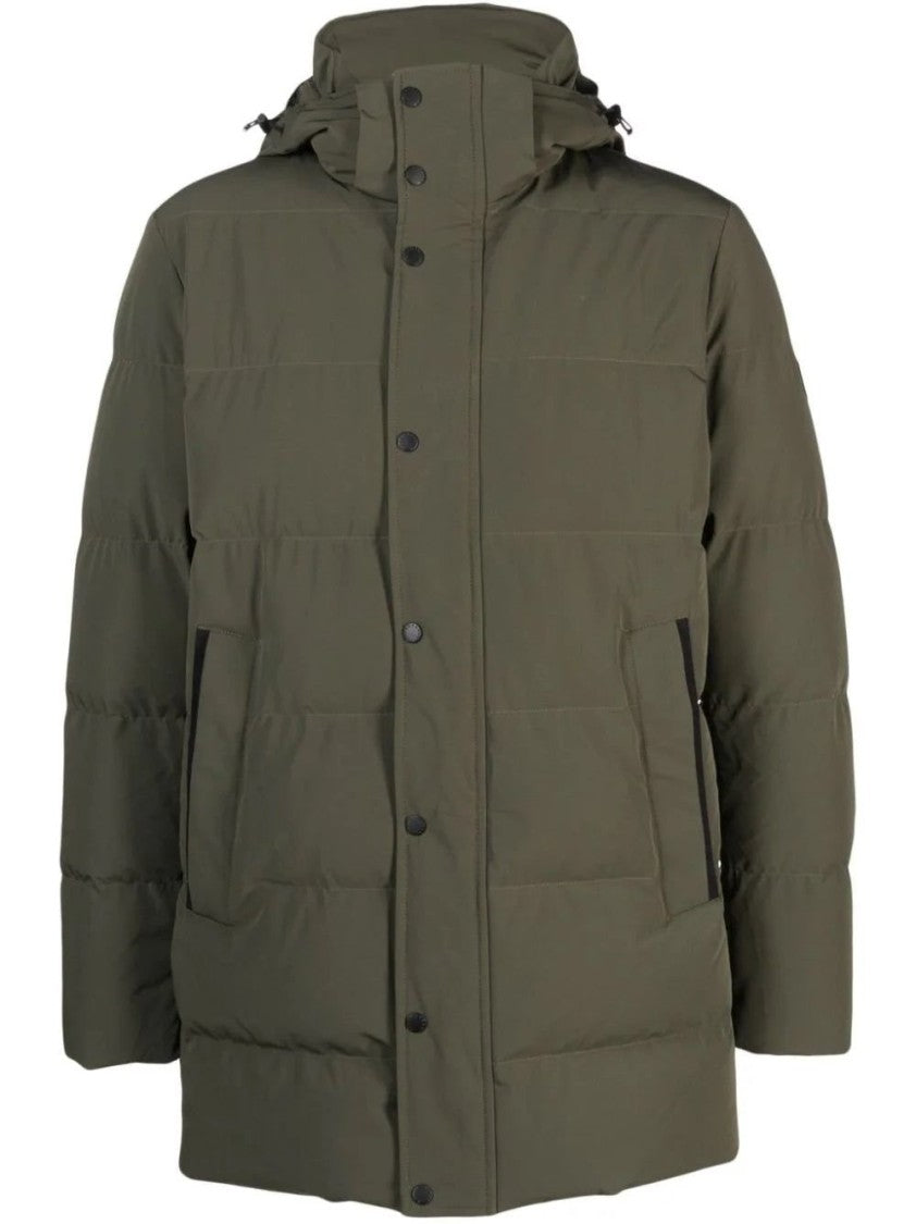 Paul & Shark Quilted Down Jacket With Hood
