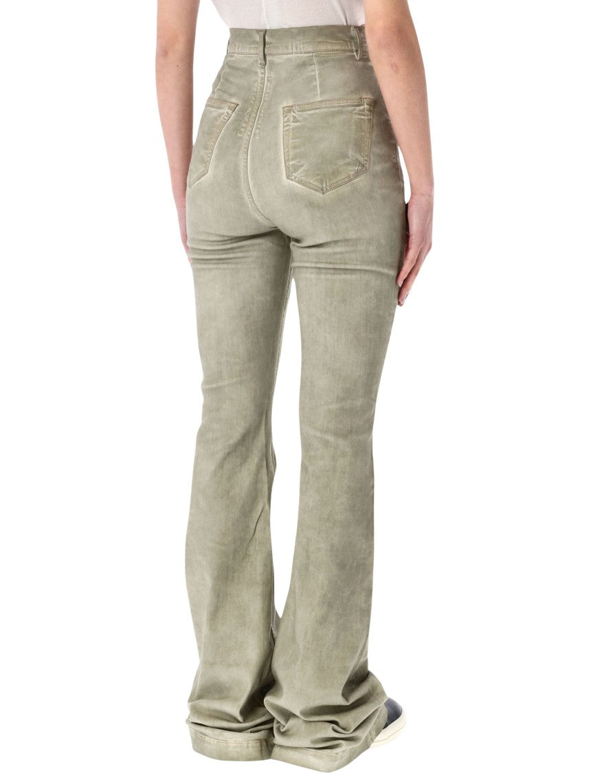 Drkshdw By Rick Owens Bolan Bootcut Waxed Jeans