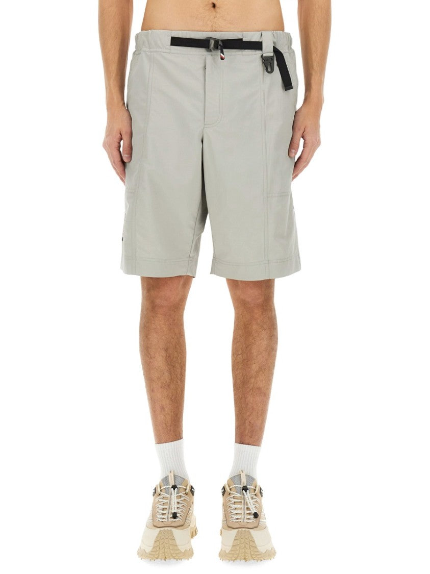 Moncler Grenoble Belted Bermuda Shorts With Relaxed Fit