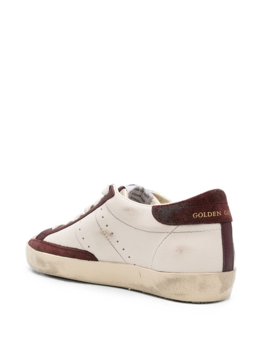 Golden Goose White Leather Super Star Sneakers