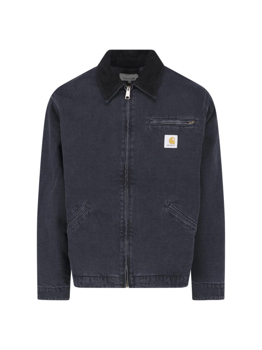 Carhartt Wip Black Og Detroit Cotton Jacket