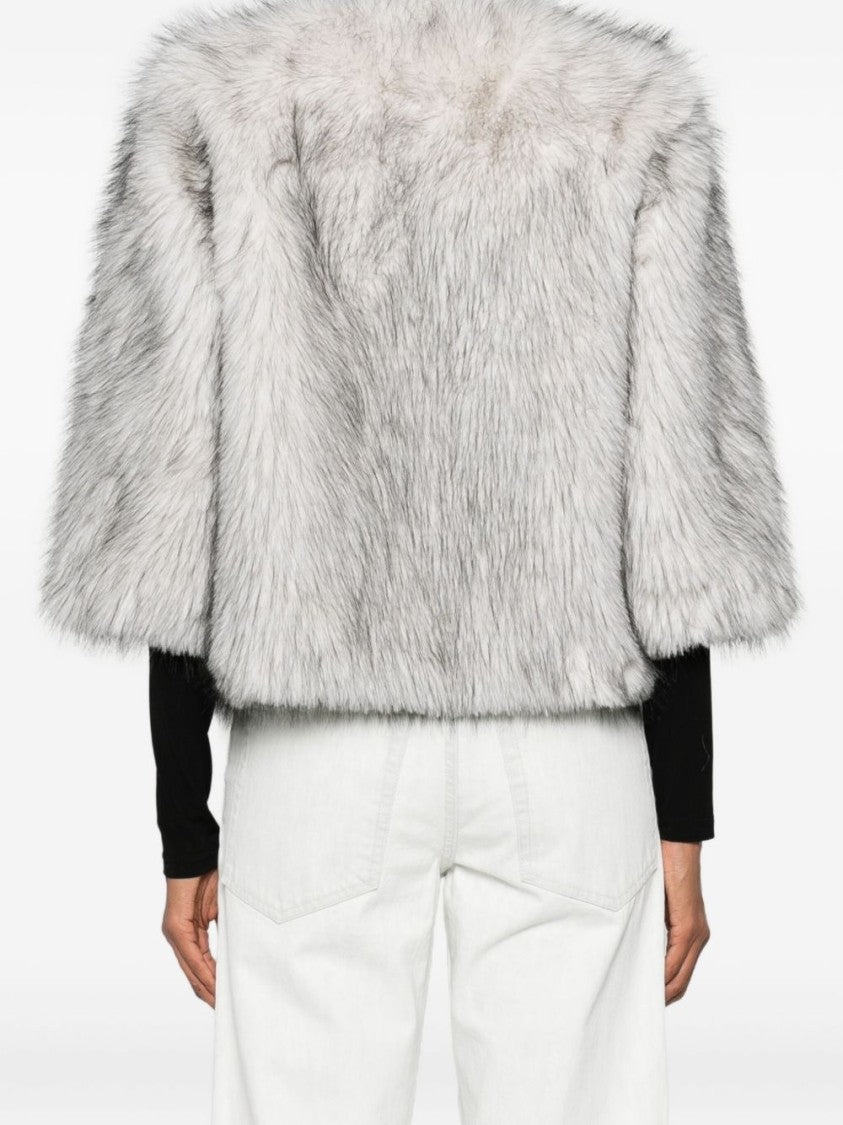 Betta Corradi Plush Faux Fur Short Coat