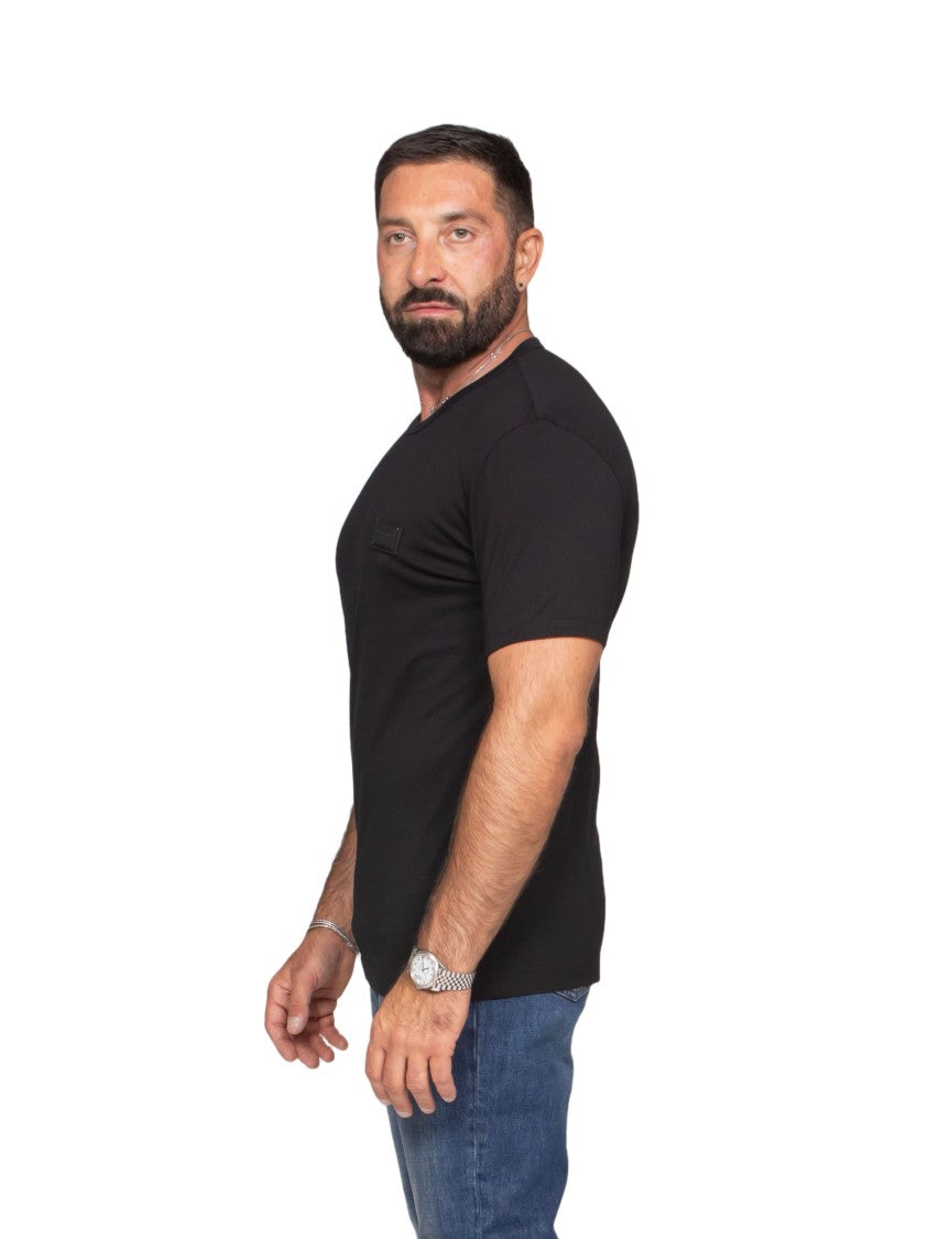 Dolce & Gabbana Classic Patch-Detail Crewneck Cotton T-Shirt