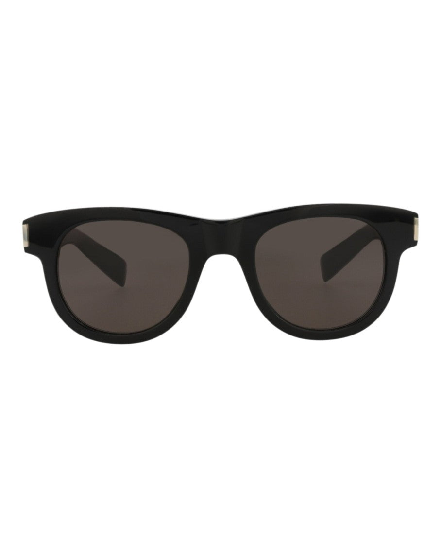 Saint Laurent Round-Frame Recycled Acetate Sunglasses