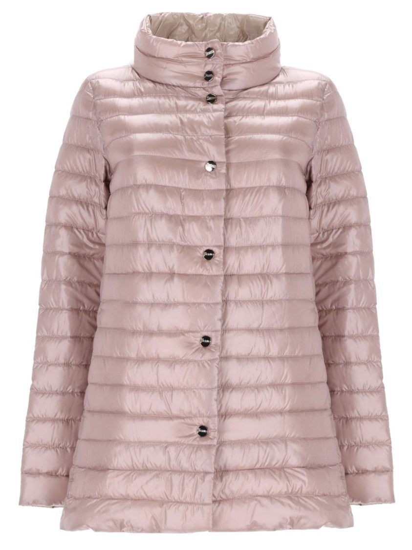 Herno Black Polyamide Quilted Padded Jacket