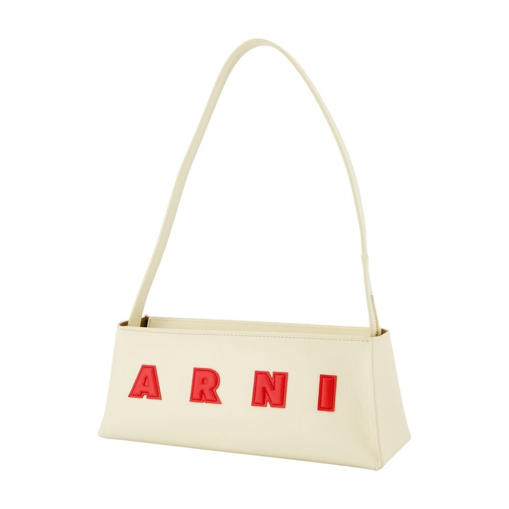 Marni Museo Shoulder Bag - Leather - White