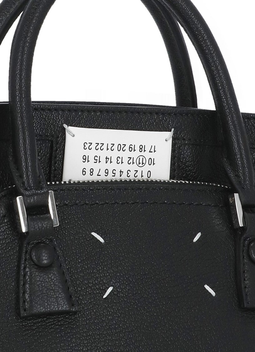 Maison Margiela Micro Handbag With Textured Leather And Iconic Stitches